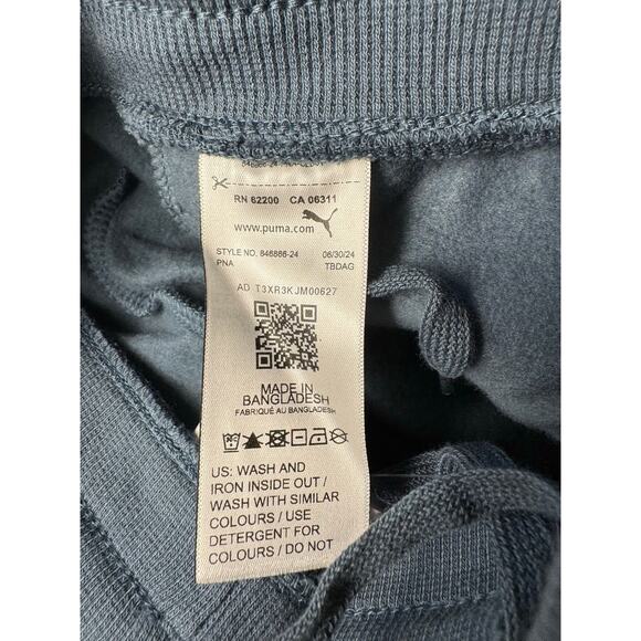 Puma Women's Fleece Sweatpants Essential Logo GRAY SKIES NWT SIZE M - Picture 7 of 9